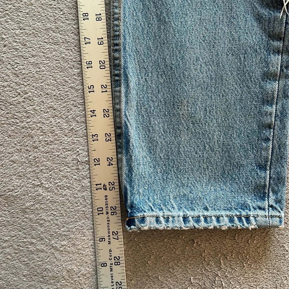 Zara | Women’s Straight Leg Distressed Denim Jeans - Size 10 Ripped Casual - Picture 7 of 9